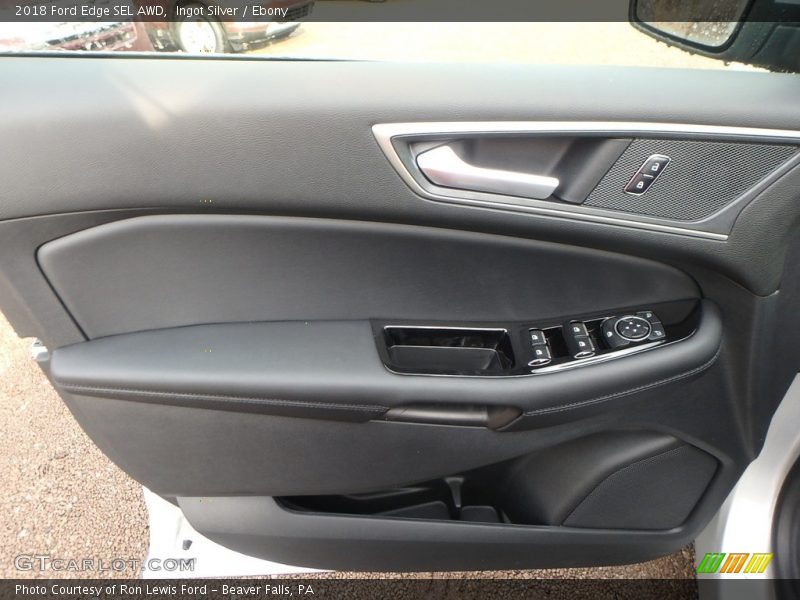 Ingot Silver / Ebony 2018 Ford Edge SEL AWD