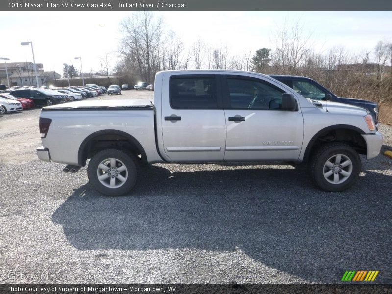 Brilliant Silver / Charcoal 2015 Nissan Titan SV Crew Cab 4x4