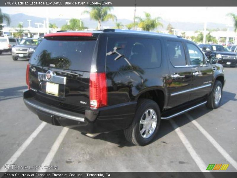 Black Raven / Ebony/Ebony 2007 Cadillac Escalade ESV AWD