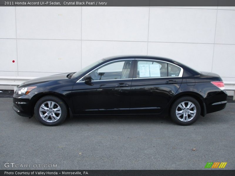 Crystal Black Pearl / Ivory 2011 Honda Accord LX-P Sedan