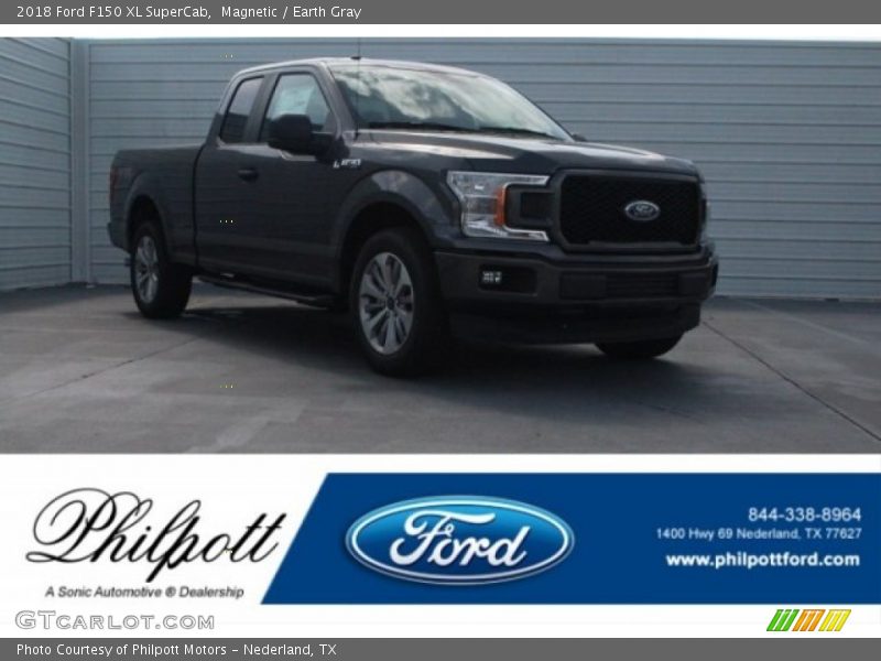 Magnetic / Earth Gray 2018 Ford F150 XL SuperCab