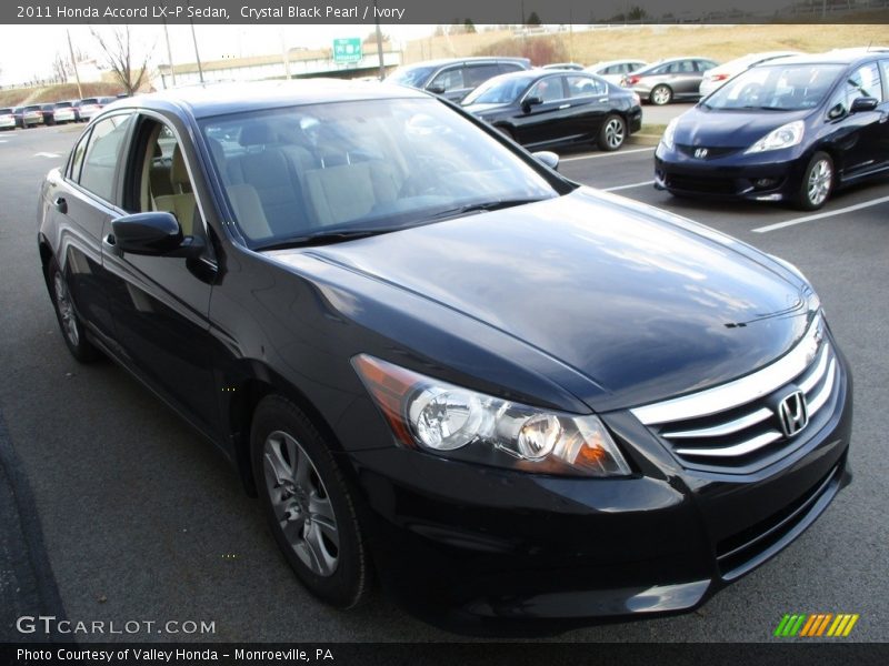 Crystal Black Pearl / Ivory 2011 Honda Accord LX-P Sedan