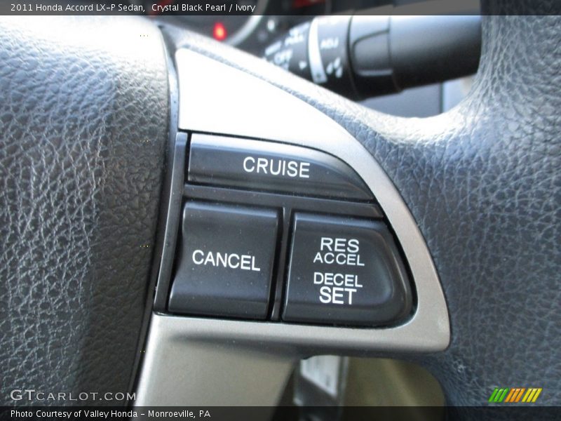 Crystal Black Pearl / Ivory 2011 Honda Accord LX-P Sedan