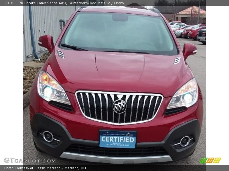 Winterberry Red Metallic / Ebony 2016 Buick Encore Convenience AWD