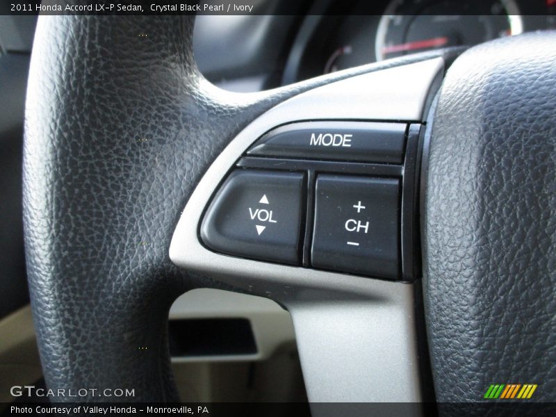 Crystal Black Pearl / Ivory 2011 Honda Accord LX-P Sedan