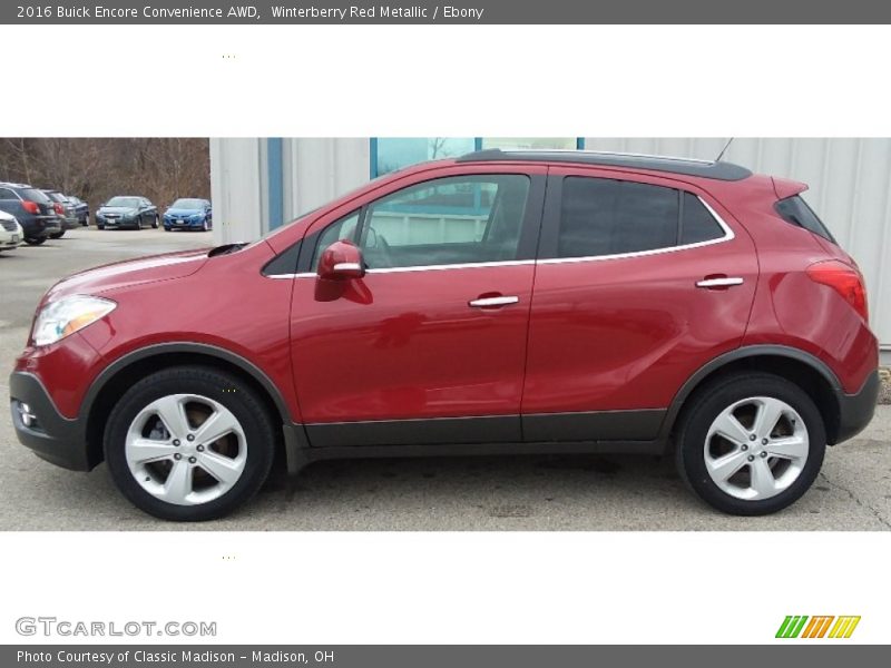 Winterberry Red Metallic / Ebony 2016 Buick Encore Convenience AWD