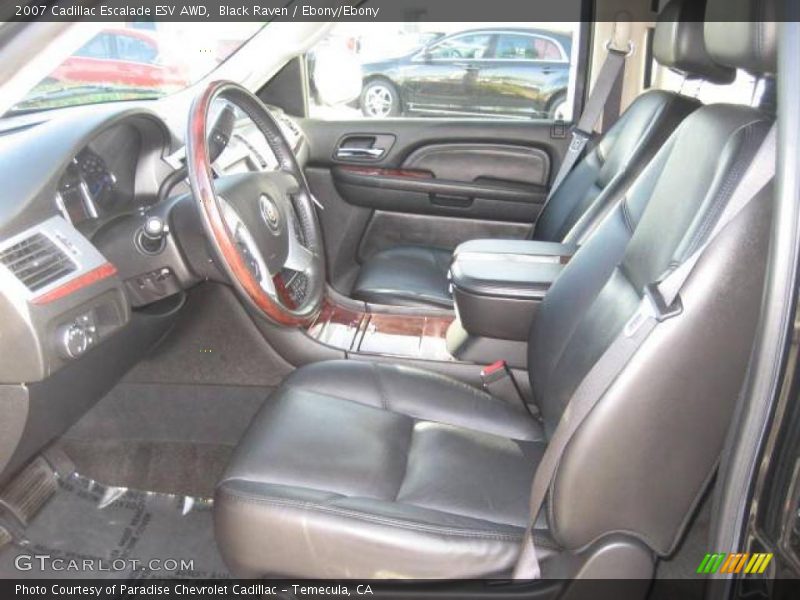 Black Raven / Ebony/Ebony 2007 Cadillac Escalade ESV AWD