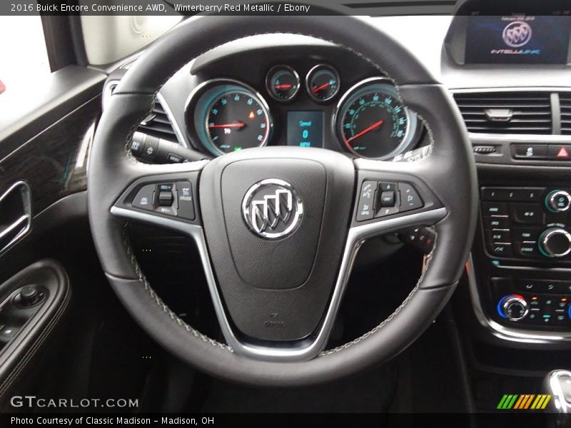 Winterberry Red Metallic / Ebony 2016 Buick Encore Convenience AWD