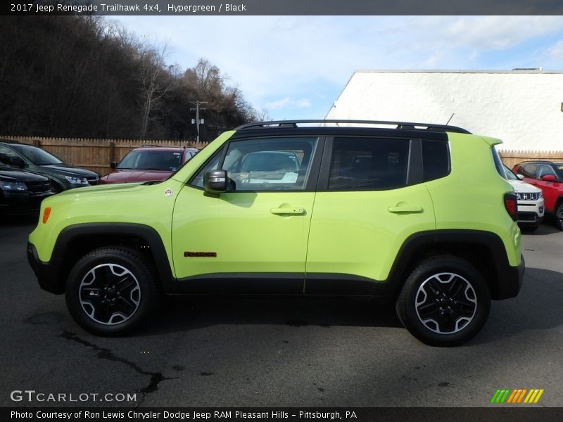 Hypergreen / Black 2017 Jeep Renegade Trailhawk 4x4