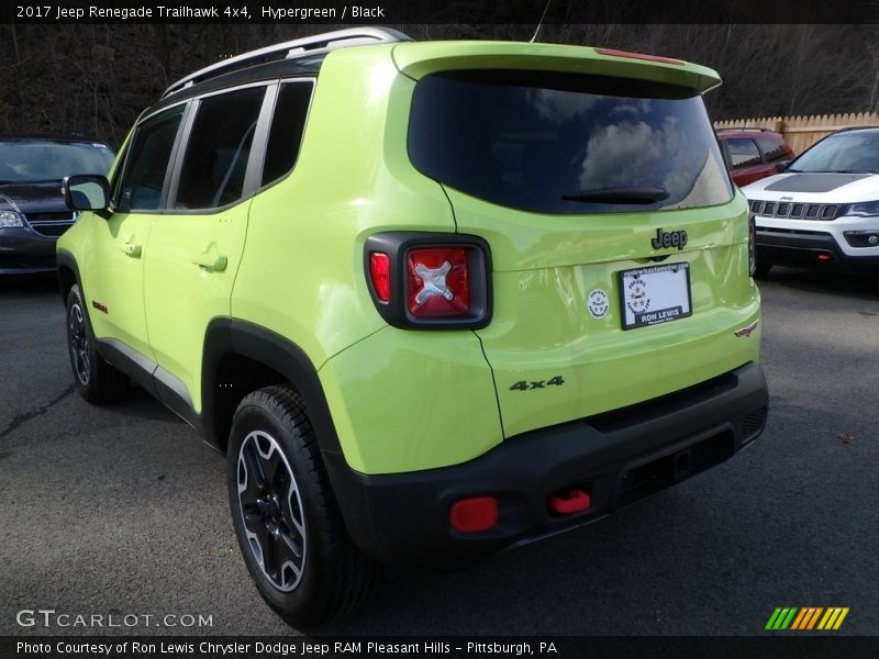 Hypergreen / Black 2017 Jeep Renegade Trailhawk 4x4