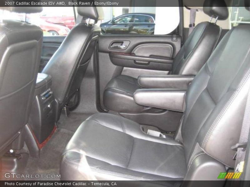Black Raven / Ebony/Ebony 2007 Cadillac Escalade ESV AWD