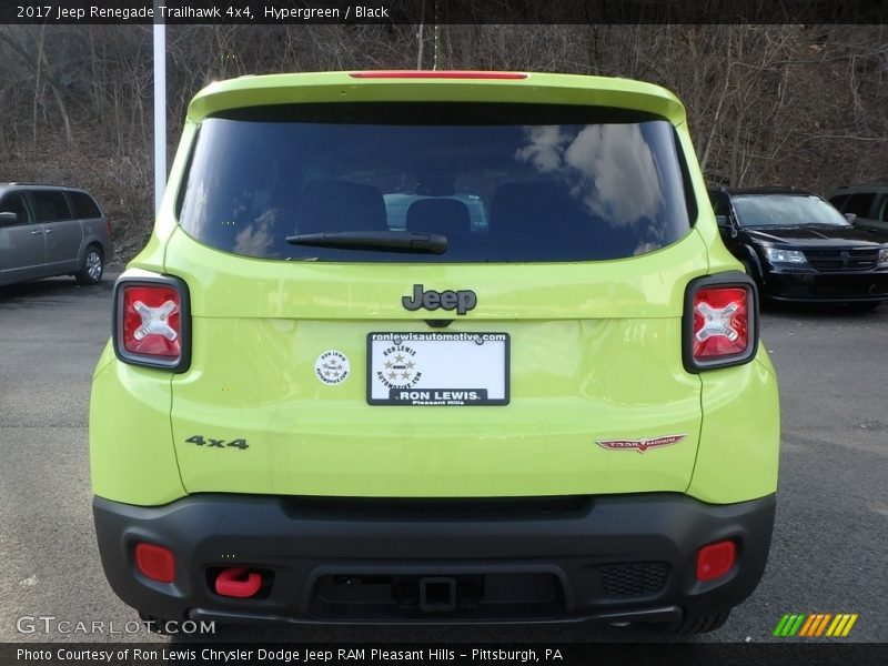 Hypergreen / Black 2017 Jeep Renegade Trailhawk 4x4