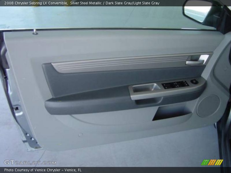 Silver Steel Metallic / Dark Slate Gray/Light Slate Gray 2008 Chrysler Sebring LX Convertible