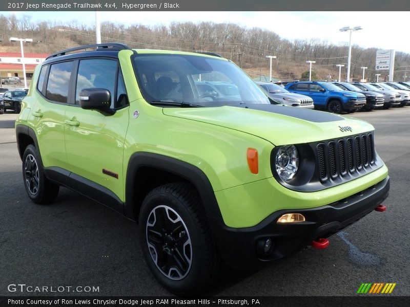 Hypergreen / Black 2017 Jeep Renegade Trailhawk 4x4