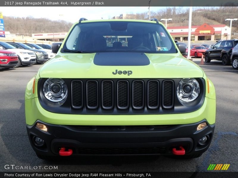 Hypergreen / Black 2017 Jeep Renegade Trailhawk 4x4