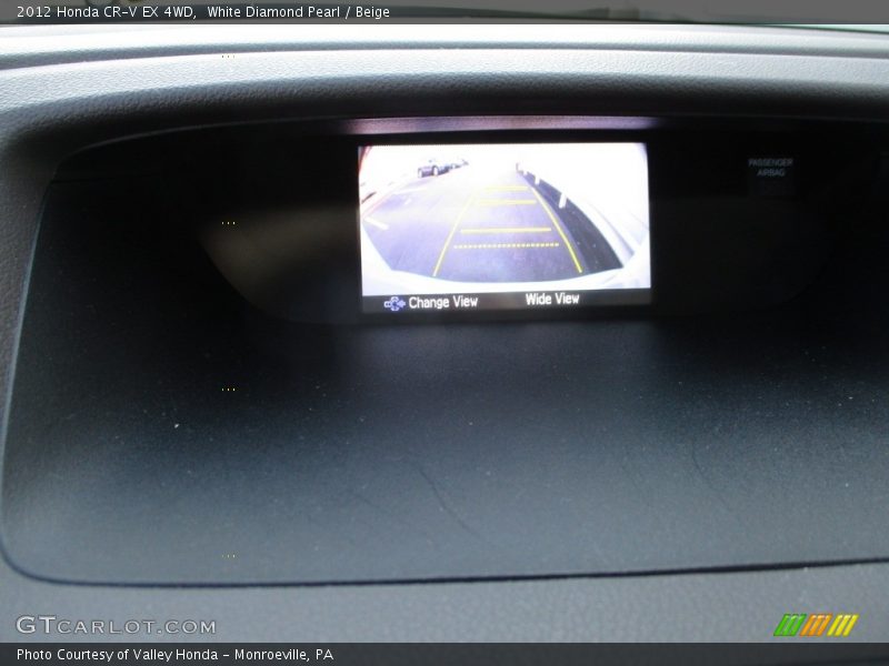 White Diamond Pearl / Beige 2012 Honda CR-V EX 4WD