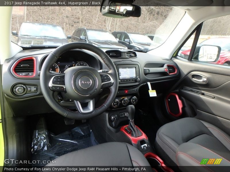 Hypergreen / Black 2017 Jeep Renegade Trailhawk 4x4