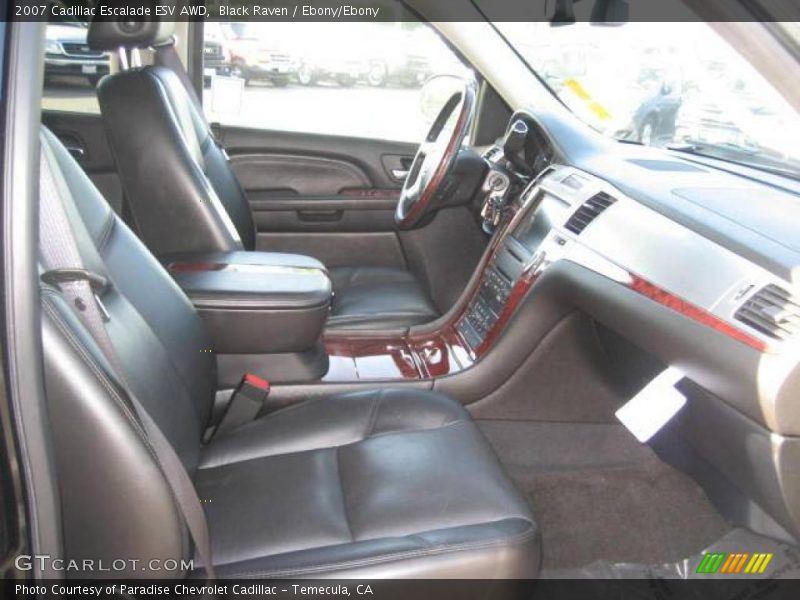 Black Raven / Ebony/Ebony 2007 Cadillac Escalade ESV AWD