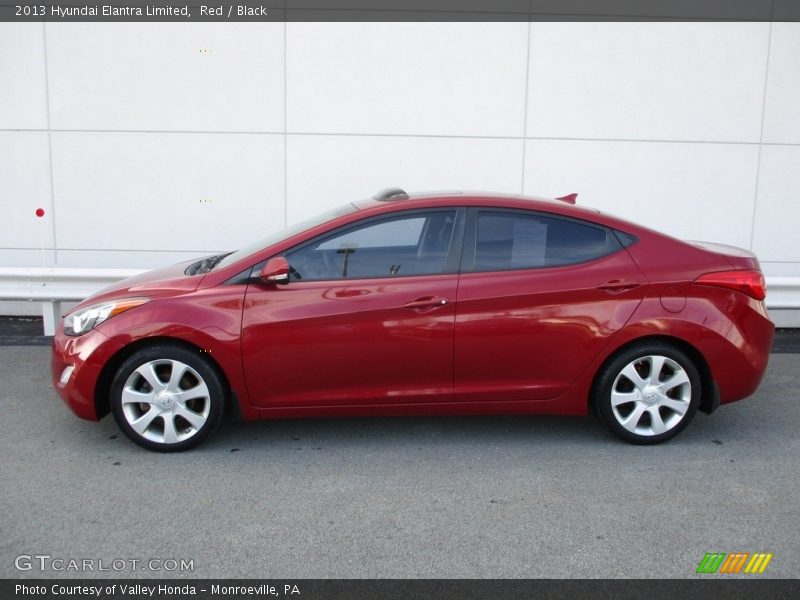 Red / Black 2013 Hyundai Elantra Limited