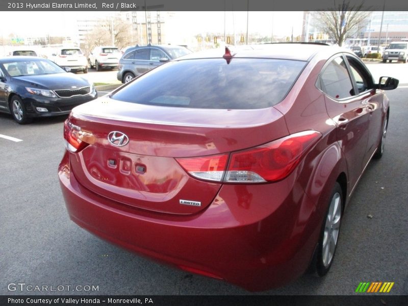 Red / Black 2013 Hyundai Elantra Limited