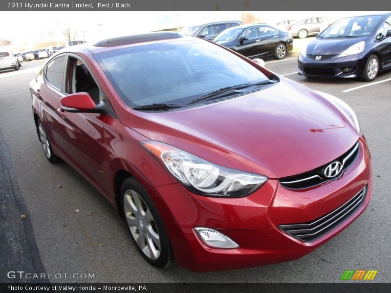 Red / Black 2013 Hyundai Elantra Limited