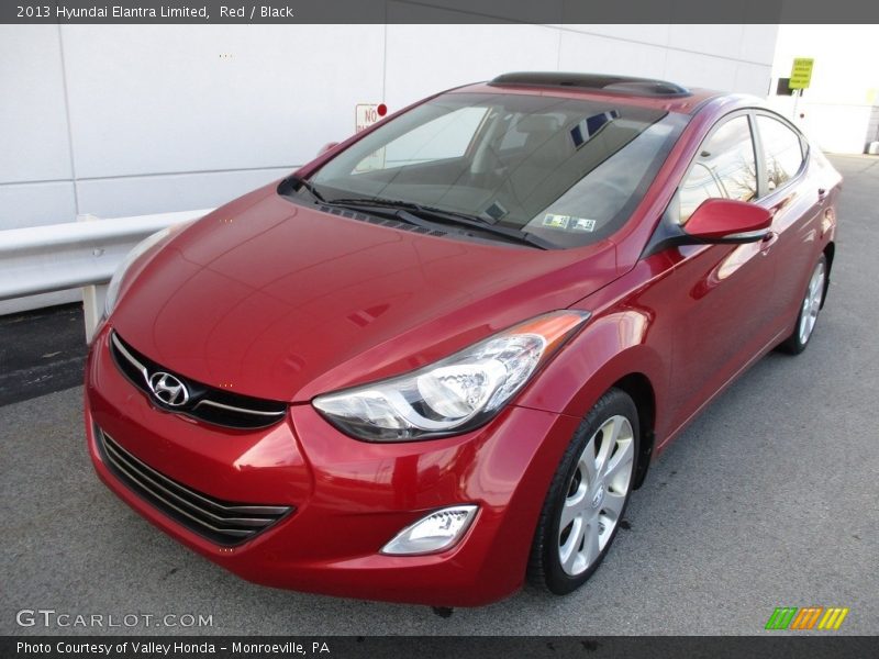 Red / Black 2013 Hyundai Elantra Limited