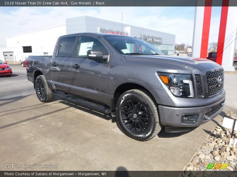 Gun Metallic / Black 2018 Nissan Titan SV Crew Cab 4x4