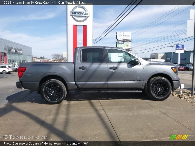 Gun Metallic / Black 2018 Nissan Titan SV Crew Cab 4x4