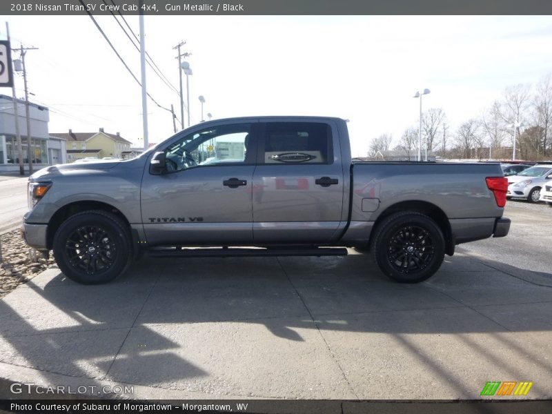 Gun Metallic / Black 2018 Nissan Titan SV Crew Cab 4x4