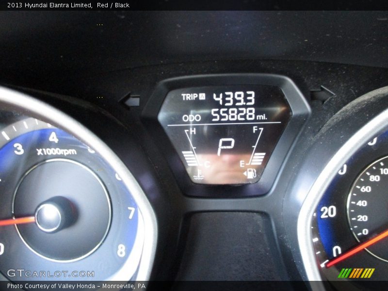 Red / Black 2013 Hyundai Elantra Limited