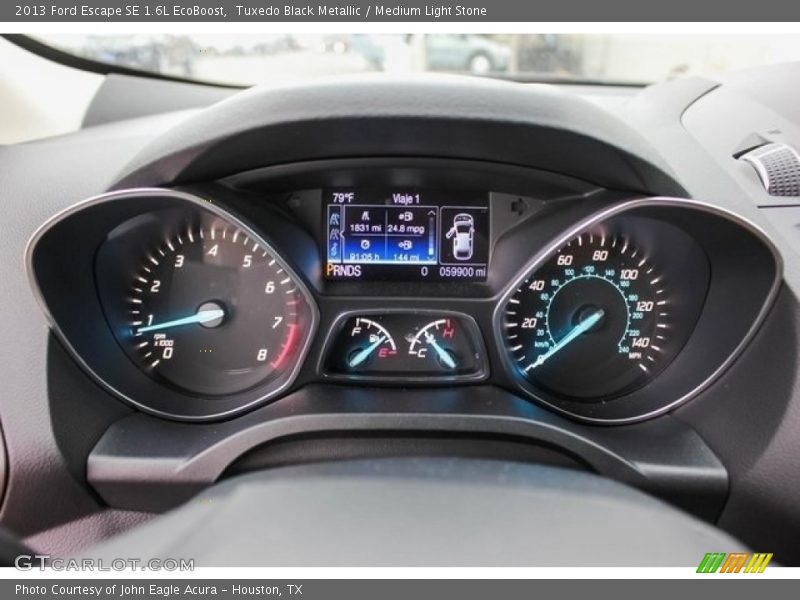Tuxedo Black Metallic / Medium Light Stone 2013 Ford Escape SE 1.6L EcoBoost