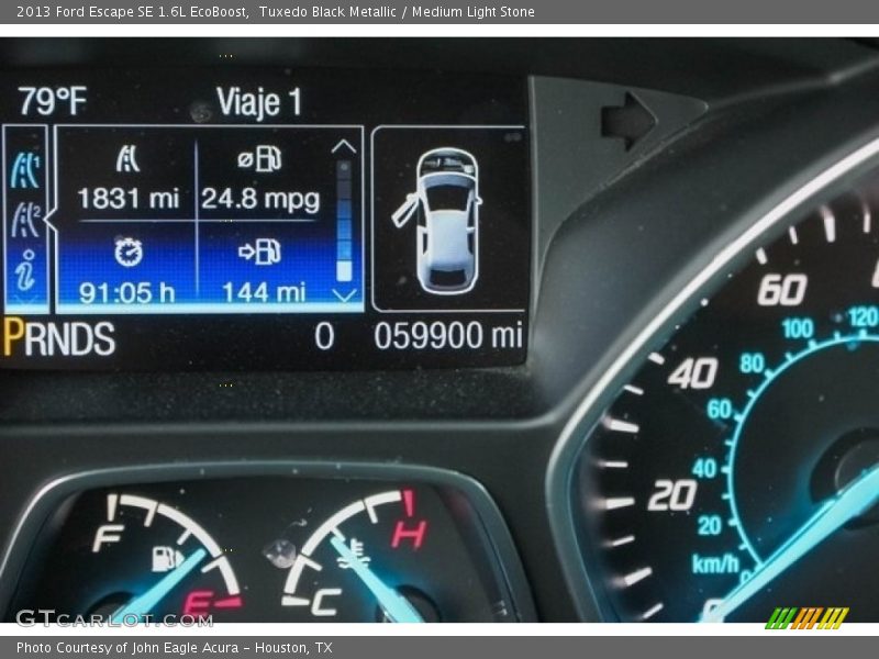 Tuxedo Black Metallic / Medium Light Stone 2013 Ford Escape SE 1.6L EcoBoost