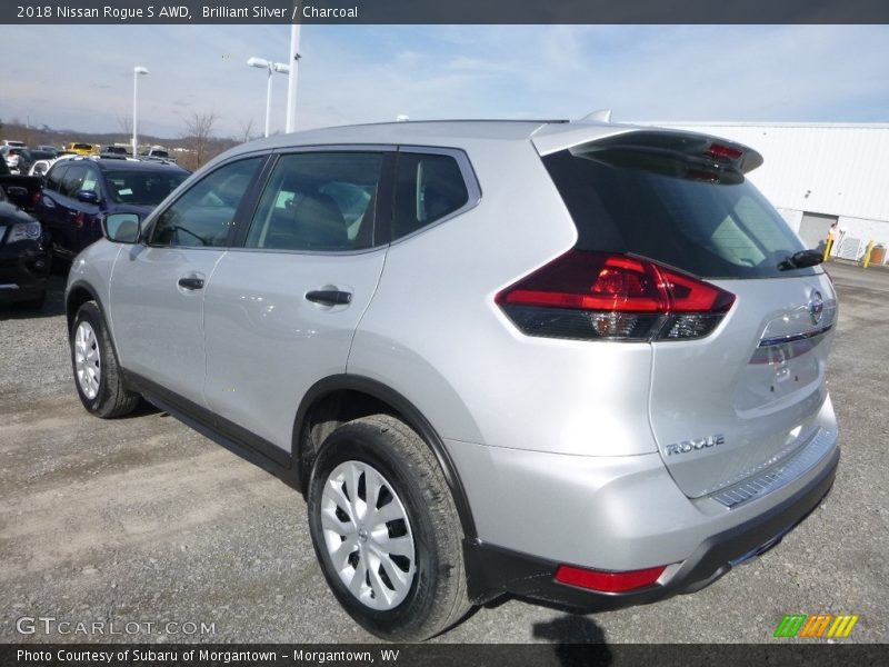 Brilliant Silver / Charcoal 2018 Nissan Rogue S AWD
