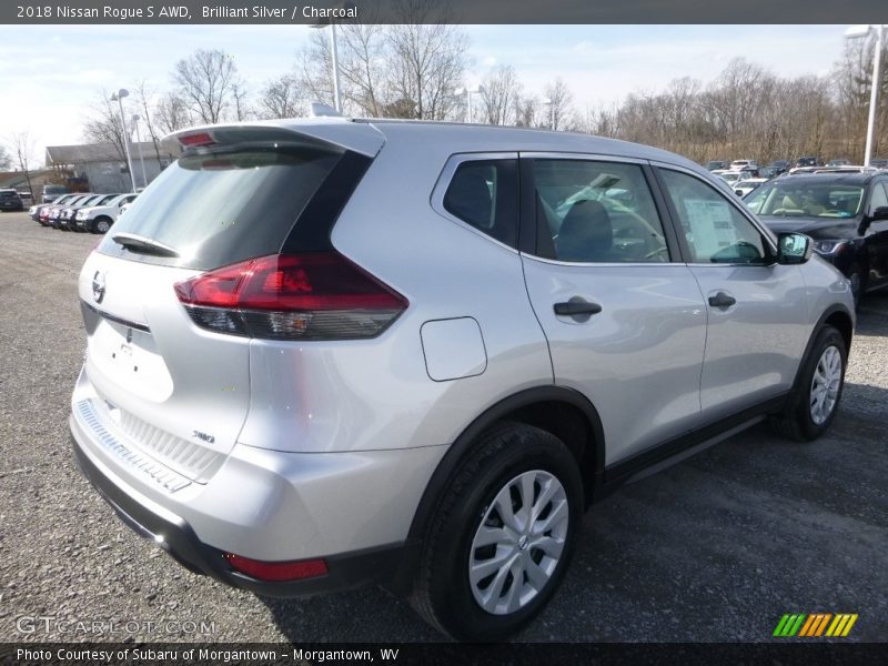 Brilliant Silver / Charcoal 2018 Nissan Rogue S AWD