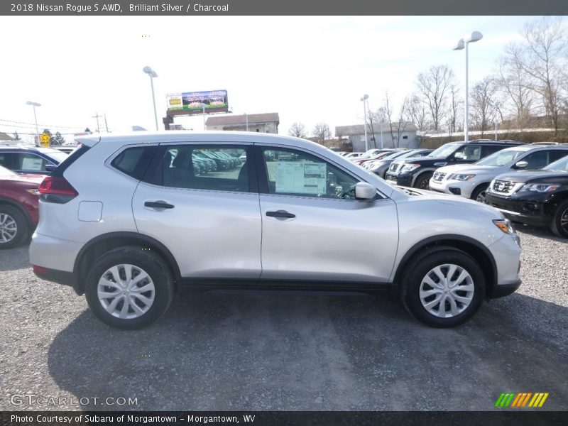 Brilliant Silver / Charcoal 2018 Nissan Rogue S AWD
