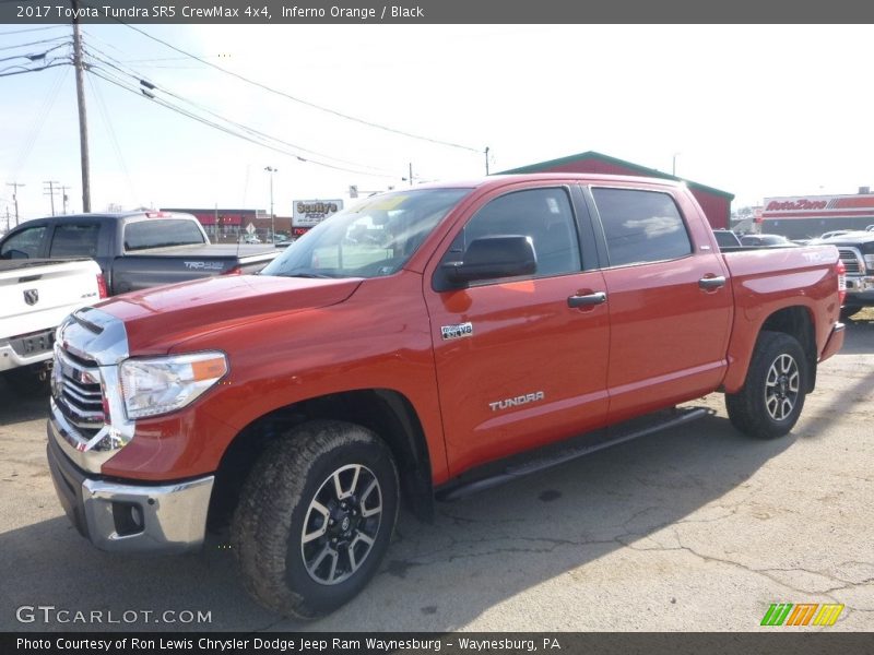 Inferno Orange / Black 2017 Toyota Tundra SR5 CrewMax 4x4