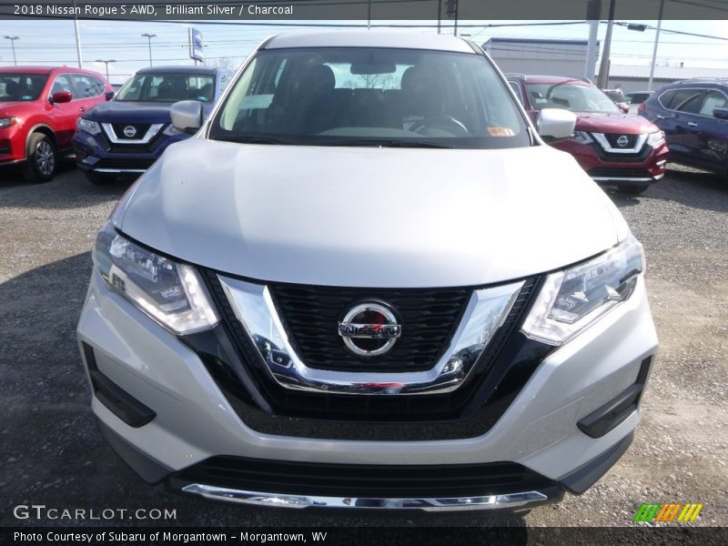 Brilliant Silver / Charcoal 2018 Nissan Rogue S AWD