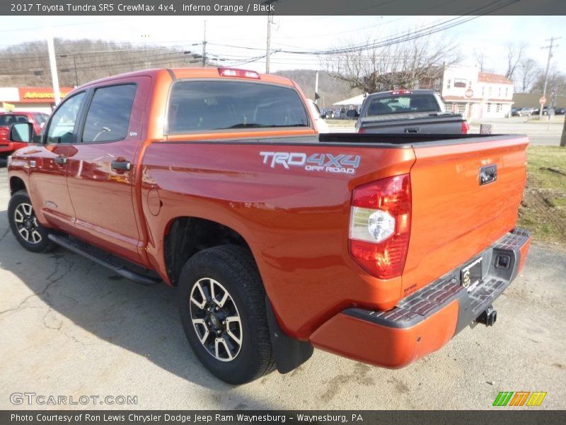 Inferno Orange / Black 2017 Toyota Tundra SR5 CrewMax 4x4