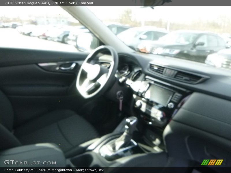 Brilliant Silver / Charcoal 2018 Nissan Rogue S AWD