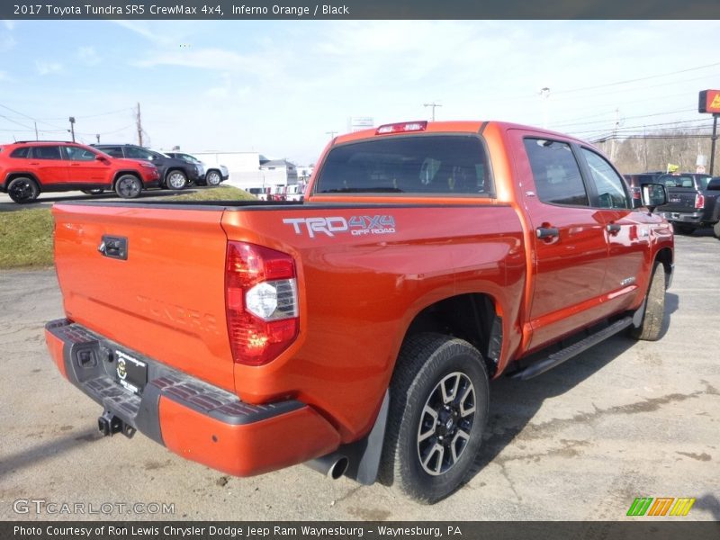 Inferno Orange / Black 2017 Toyota Tundra SR5 CrewMax 4x4