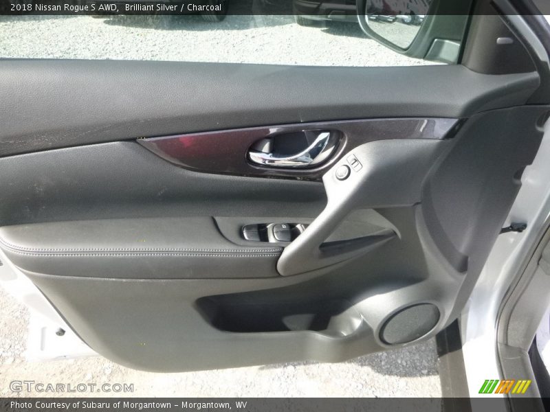 Brilliant Silver / Charcoal 2018 Nissan Rogue S AWD