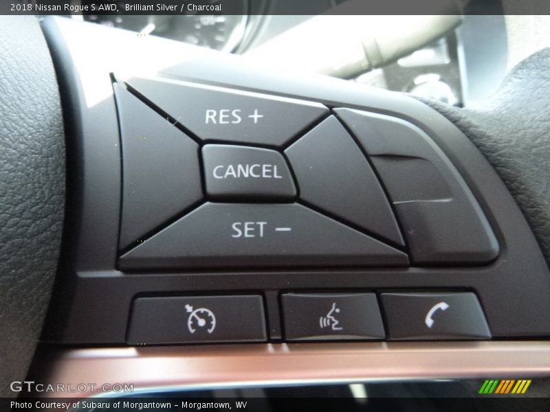 Brilliant Silver / Charcoal 2018 Nissan Rogue S AWD