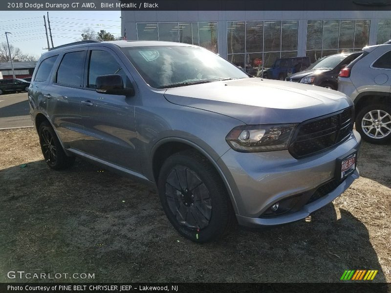Billet Metallic / Black 2018 Dodge Durango GT AWD