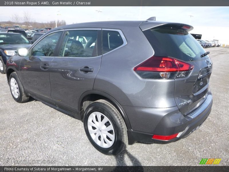 Gun Metallic / Charcoal 2018 Nissan Rogue S AWD