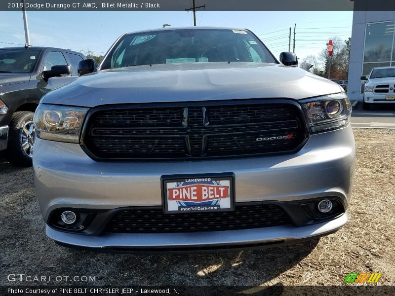 Billet Metallic / Black 2018 Dodge Durango GT AWD
