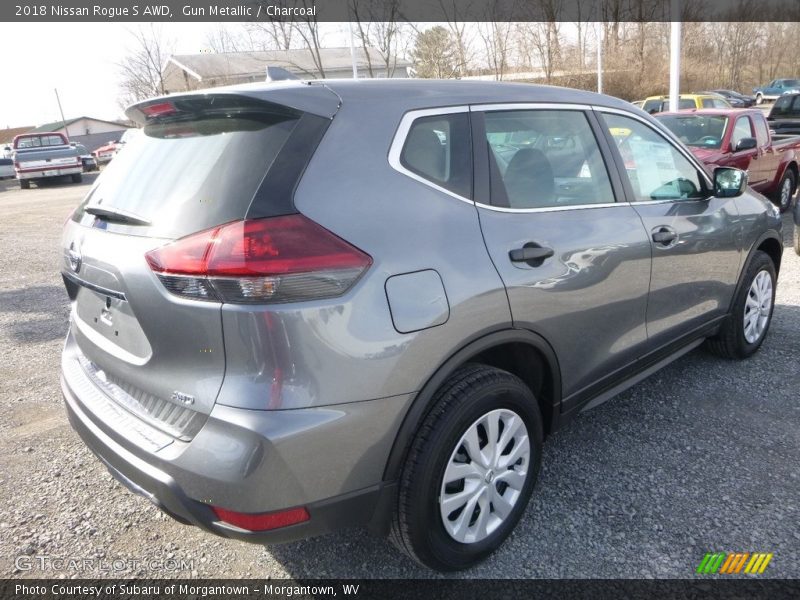 Gun Metallic / Charcoal 2018 Nissan Rogue S AWD