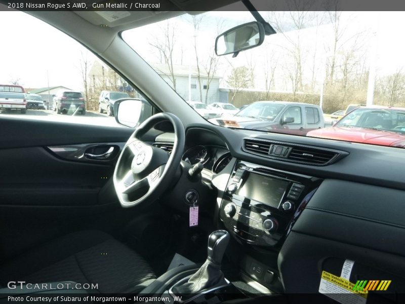 Gun Metallic / Charcoal 2018 Nissan Rogue S AWD