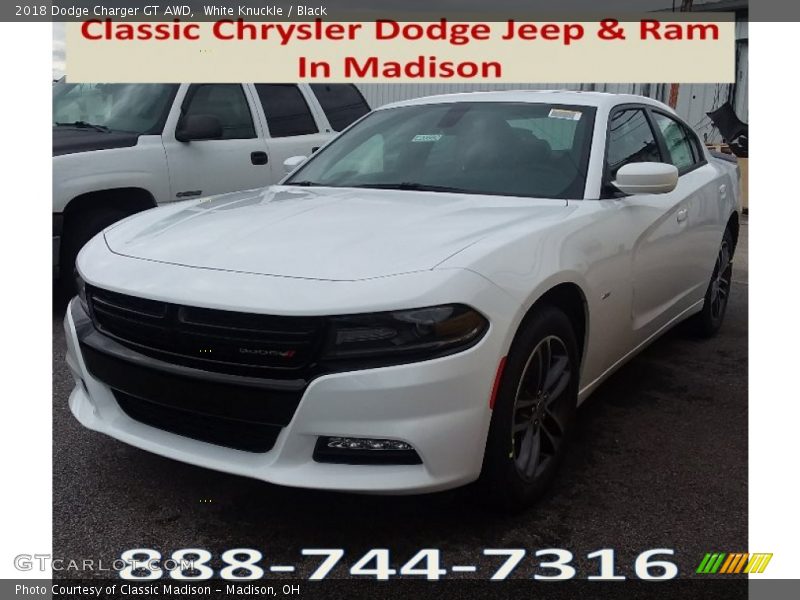 White Knuckle / Black 2018 Dodge Charger GT AWD