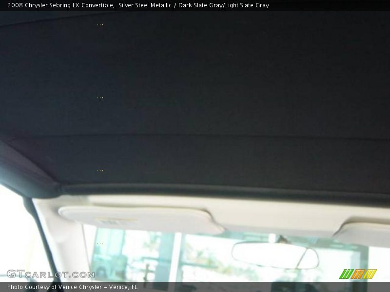 Silver Steel Metallic / Dark Slate Gray/Light Slate Gray 2008 Chrysler Sebring LX Convertible
