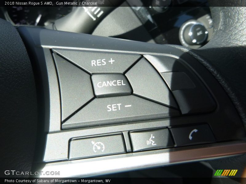 Gun Metallic / Charcoal 2018 Nissan Rogue S AWD